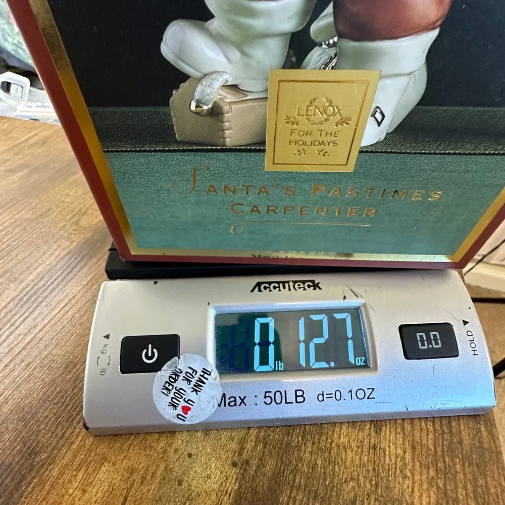 Lenox For The Holidays Santa's Caretaker Porcelain‎ Figurine Honey Do List Box
